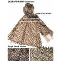 100% Wolle Leopard Print Schal